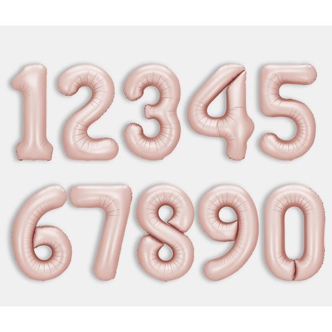 шар фольгированный цифра 6 Винтажная роза сатин 26716