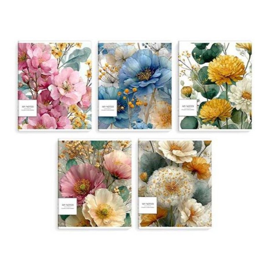 тетрадь 48л Цветы клетка 70943