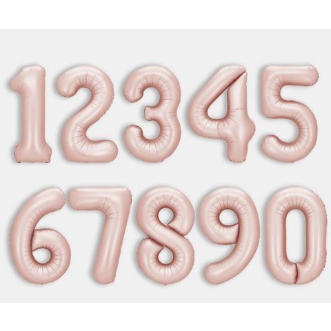 шар фольгированный цифра 3 Винтажная роза сатин 26713