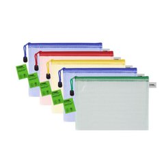 папка-пакет А5 на молнии пвх сетчатый ткань мм-322171/381068