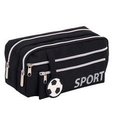 косметичка Sport черный 2 отделения 7025680