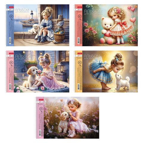 альбом для рисования 24л Нежная любовь 085258