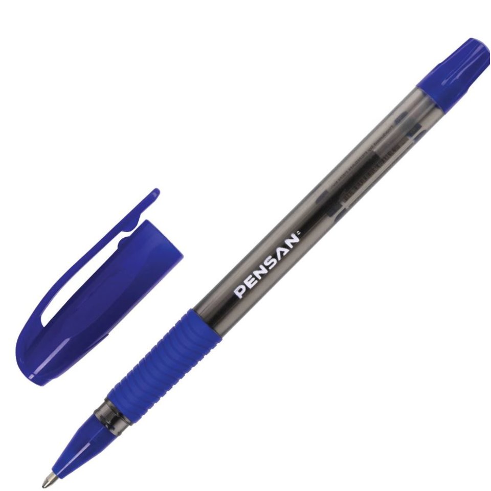 ручка шариковая Sign синяя масляная резиновая вставка 2410/143232