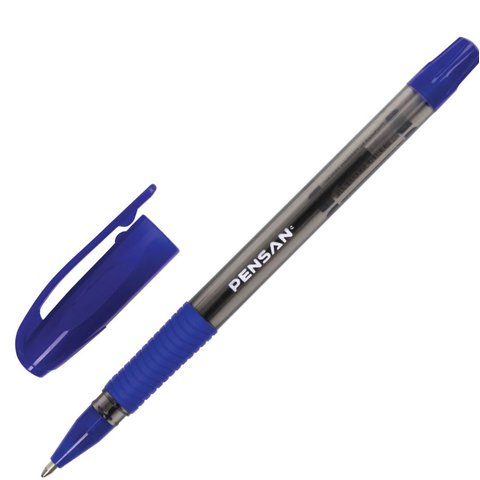 ручка шариковая Sign синяя масляная резиновая вставка 2410/143232