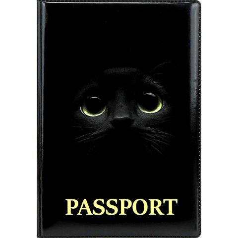 обложка для паспорта Мордашка пвх оп-7774