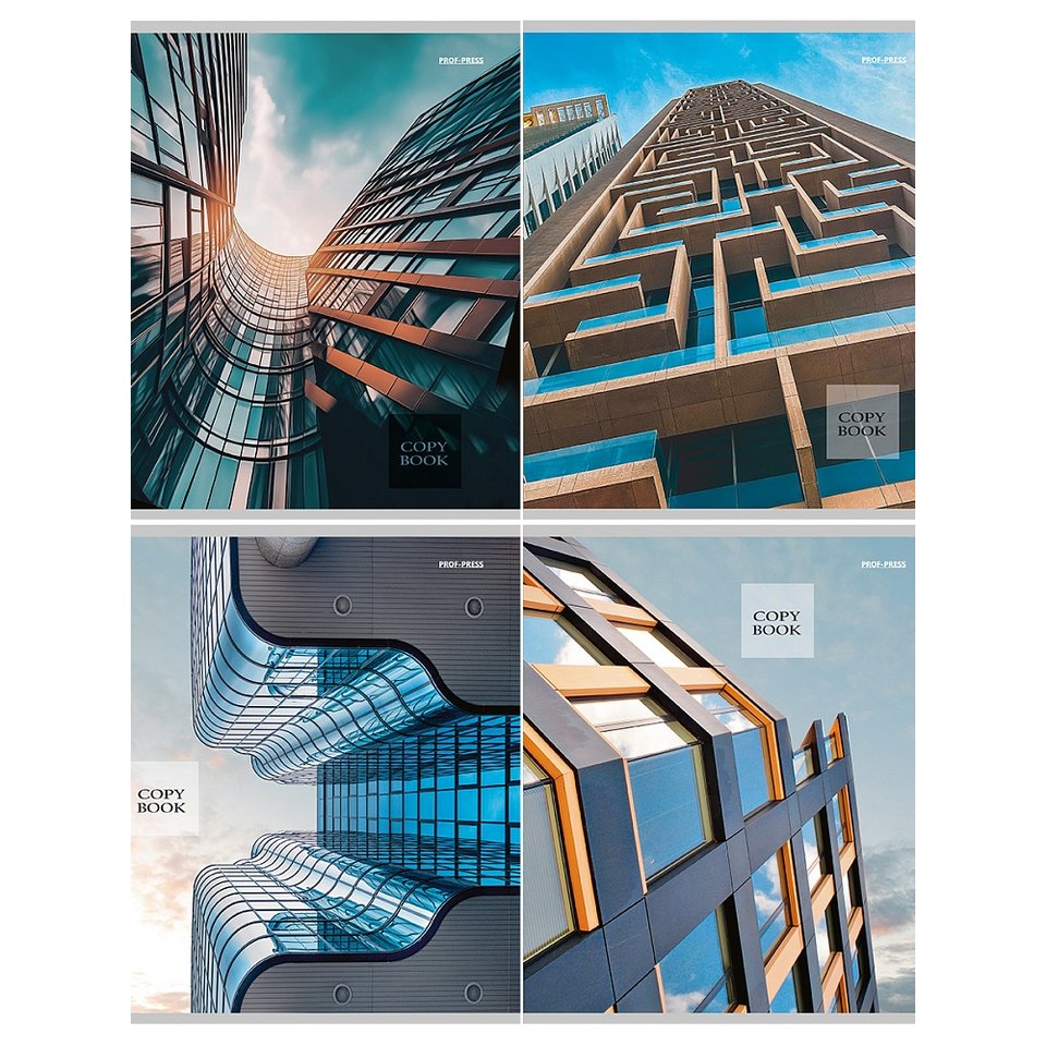 тетрадь 96л Архитектурные виды клетка 4322