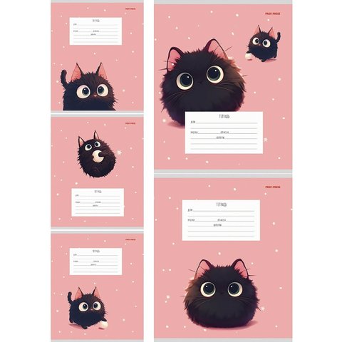 тетрадь 12л Пушистик клетка 4666