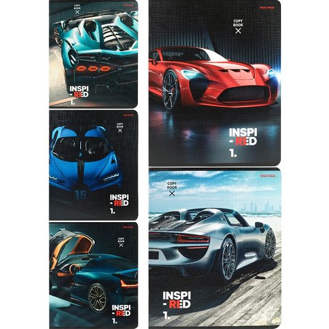 тетрадь 48л Скорость и мощь автомобиля клетка 2423