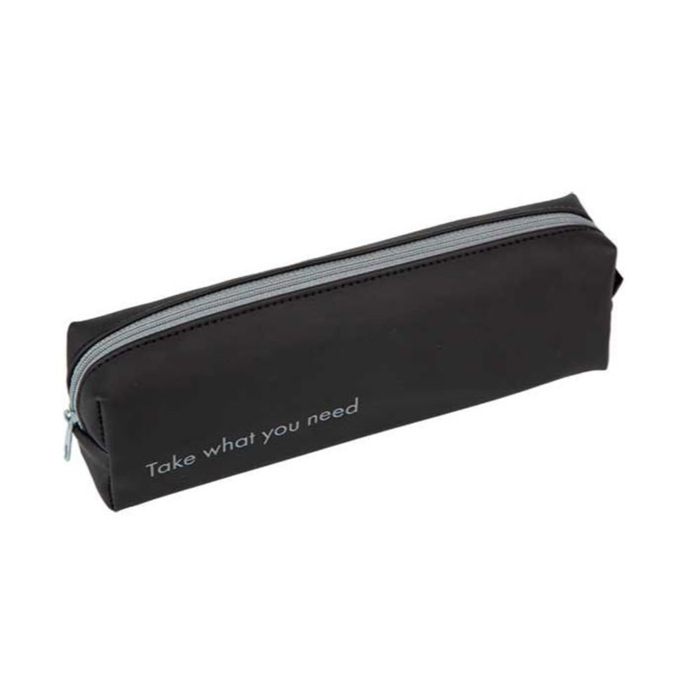 косметичка Take what you need черный кожзам 7020691