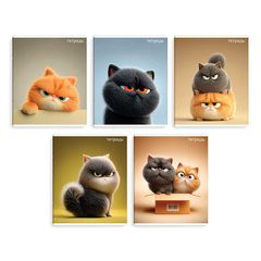 тетрадь 48л Котяры клетка 70945