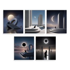 тетрадь 48л Лунный кот клетка 74228