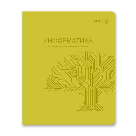 тетрадь предметная 48л Информатика Яркость пластиковая обложка 01867