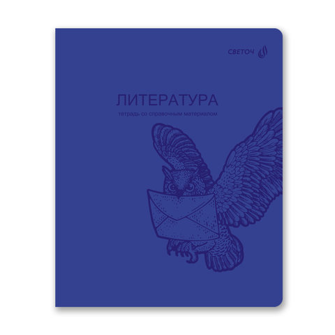 тетрадь предметная 48л Литература Яркость пластиковая обложка 01869