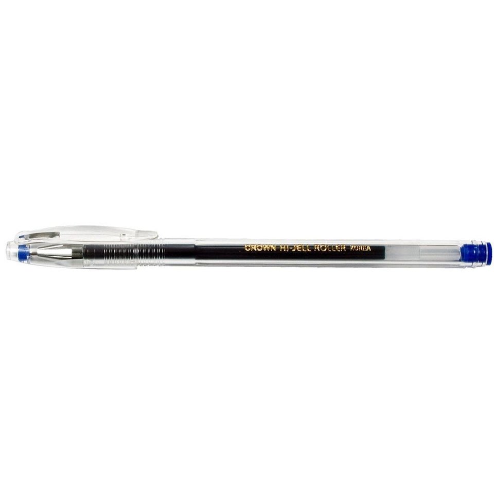 ручка гелевая CROWN 0.5мм HJR-500 синяя