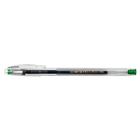 ручка гелевая CROWN 0.5мм HJR-500 зеленая