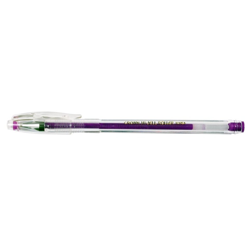 ручка гелевая CROWN 0.7мм HJR-500H фиолетовая