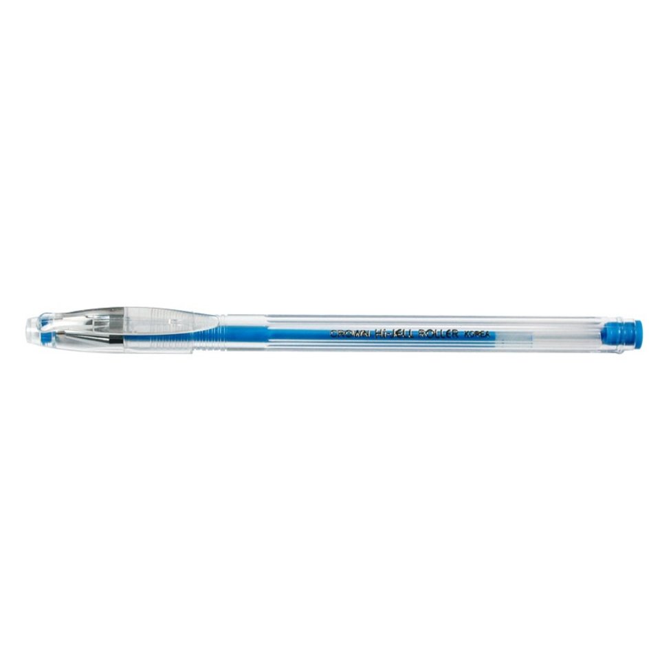 ручка гелевая CROWN 0.7мм HJR-500H голубая