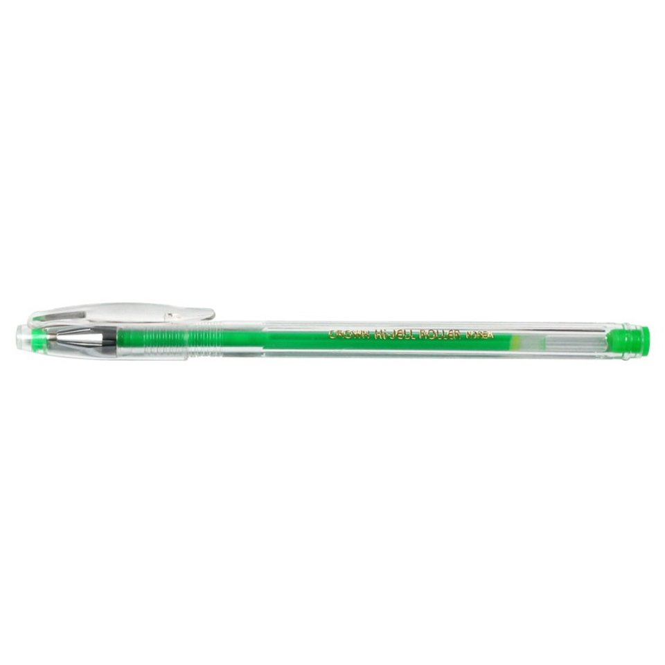 ручка гелевая CROWN 0.7мм HJR-500H светло-зеленая