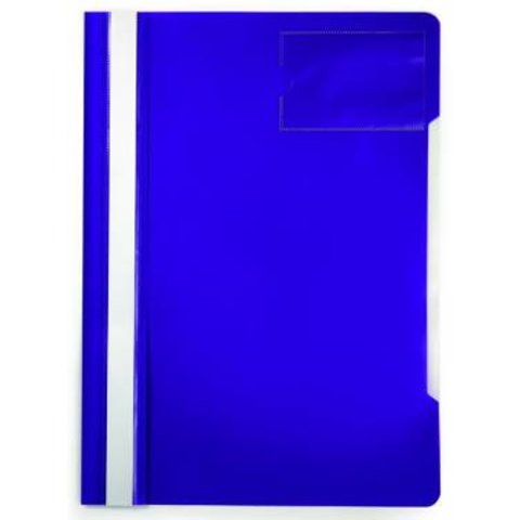 папка-скоросшиватель А4 пластиковый прозрачный верх карман для визитки PS-V20/816329 фиолетовый