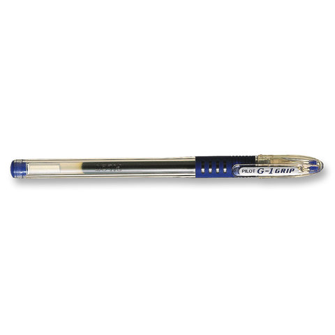 ручка гелевая PILOT BLGP-G1-5 синяя металлический наконечник, резиновая вставка