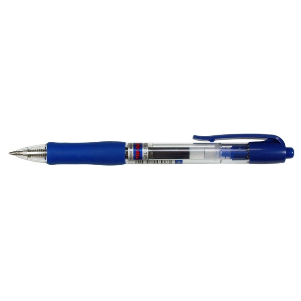 ручка гелевая CROWN автоматическая 5000R 0.7мм синяя резиновая вставка