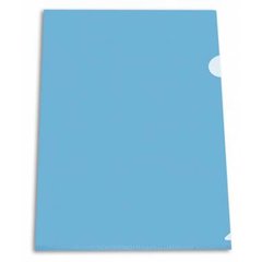 папка-уголок А4 0.10мм тонкий E-100/ 816348 синий
