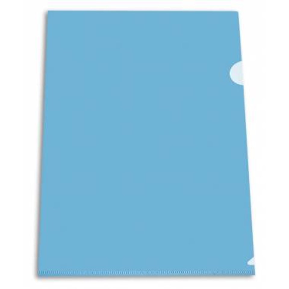 папка-уголок А4 0.15мм EЕ310 / 816381 синий