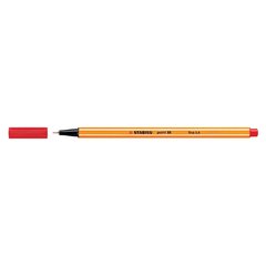 ручка капиллярная STABILO POINT 0.4мм Супер тонкий наконечник красная