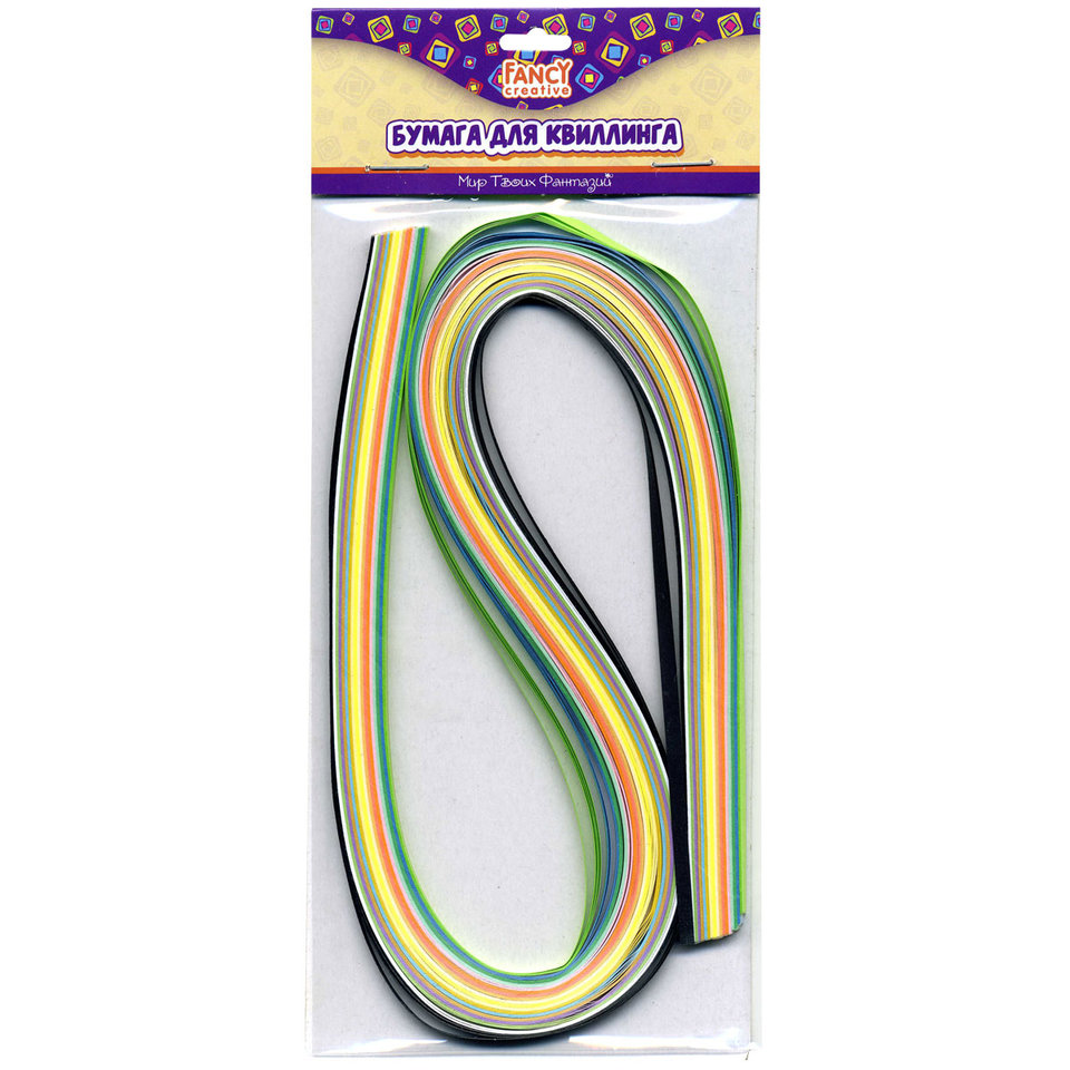 набор бумаги для квиллинга МИКС 3ммх53см 100 штук FD090006