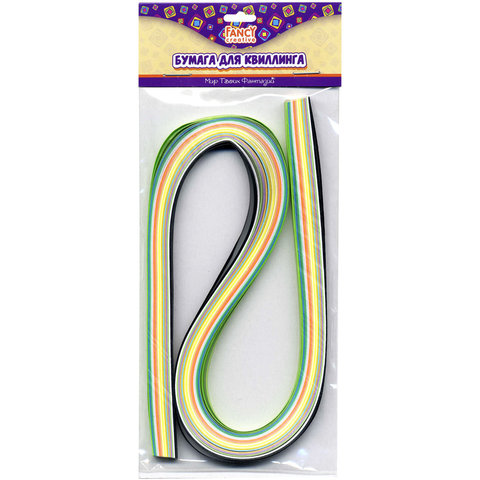набор бумаги для квиллинга МИКС 6ммх53см 100 штук FD090011