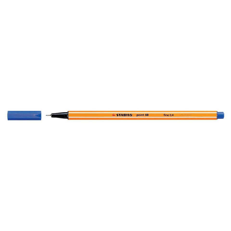 ручка капиллярная STABILO POINT 0.4мм Супер тонкий наконечник синяя