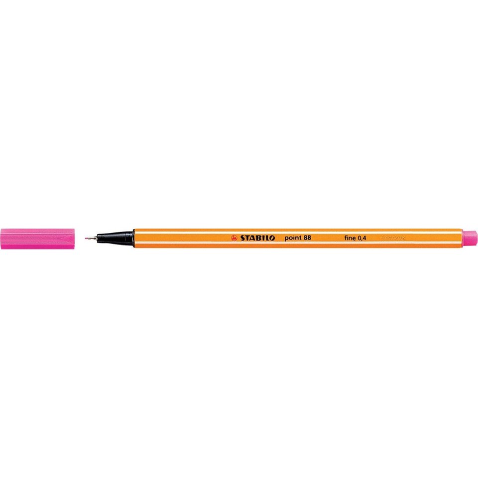 ручка капиллярная STABILO POINT 0.4мм Супер тонкий наконечник розовая