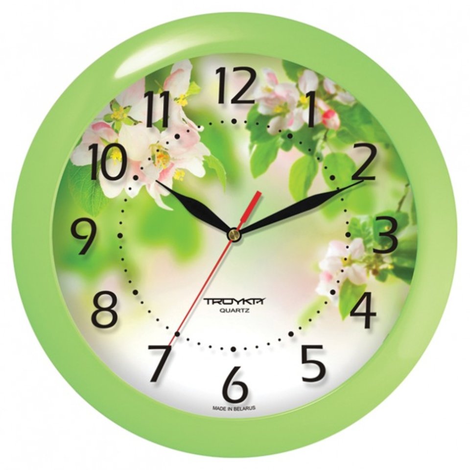 часы настенные Цветы 11121186