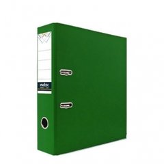 папка-регистратор А4 2к 8см INDEX бумвинил собранная IND 8/24 PVC N зеленаяя
